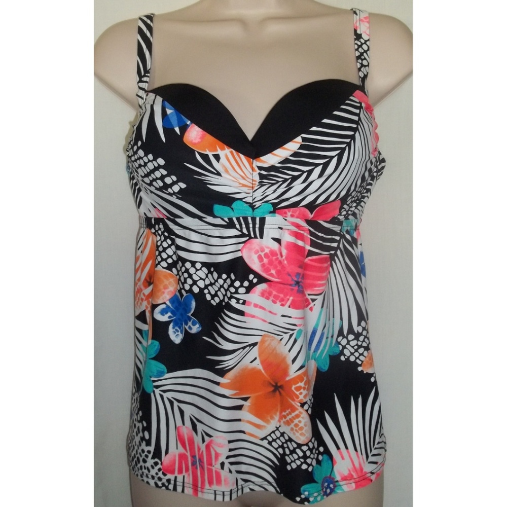 COCO REEF U-WIRE TANKINI TOP,SIZE 32/34DD